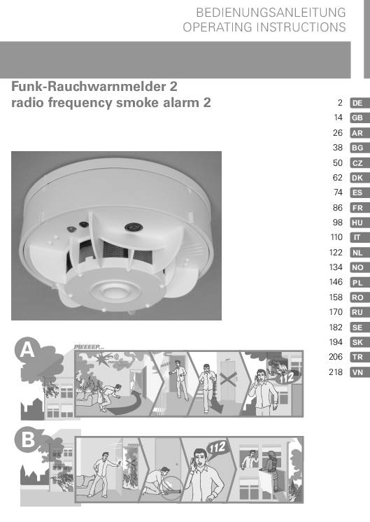 Bedienungsanleitung Funkrauchwarnmelder 2 – TECHEM