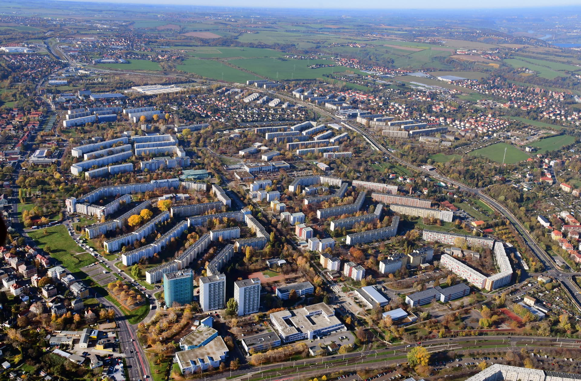 Ewg Dresden 40 Jahre Gorbitz Luftbild