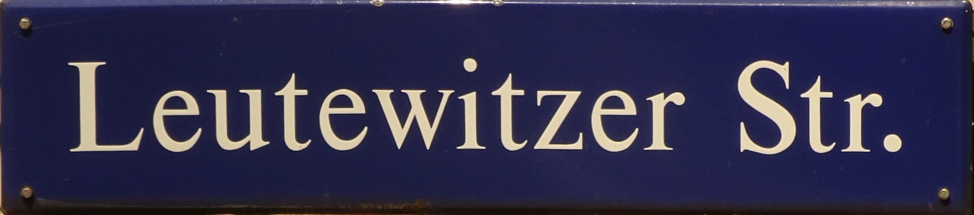 Leutewitzerstr Schild