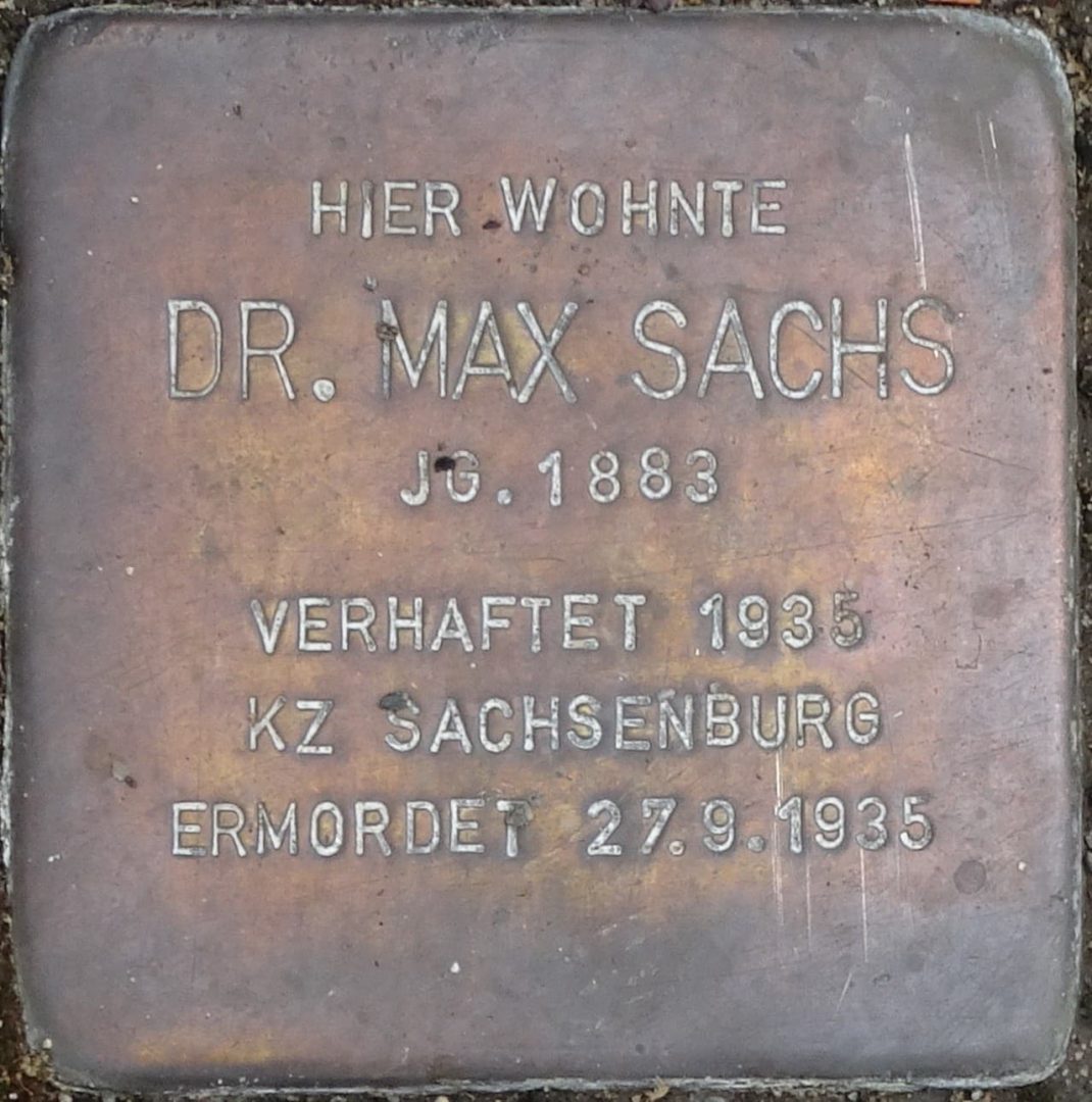 Maxsachsstolperstein