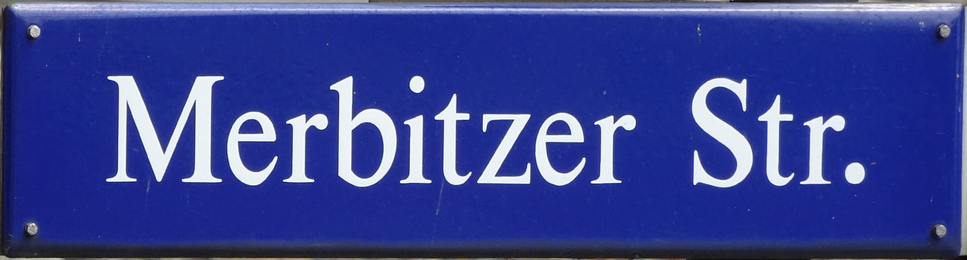 Merbitzerstrasseschild