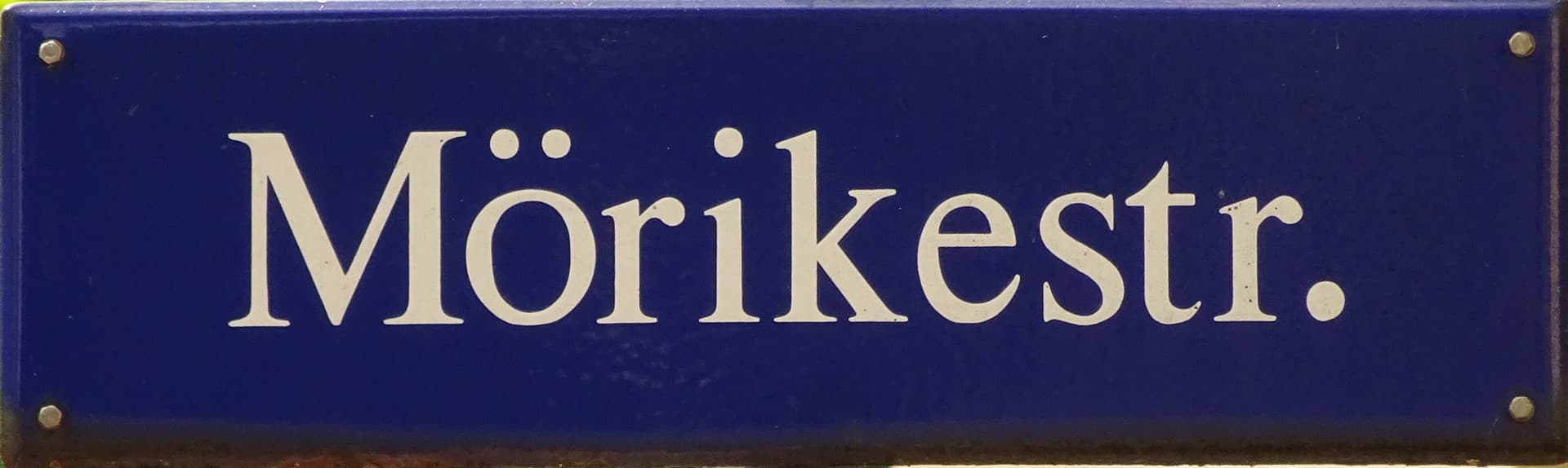 Moerickestr Schild