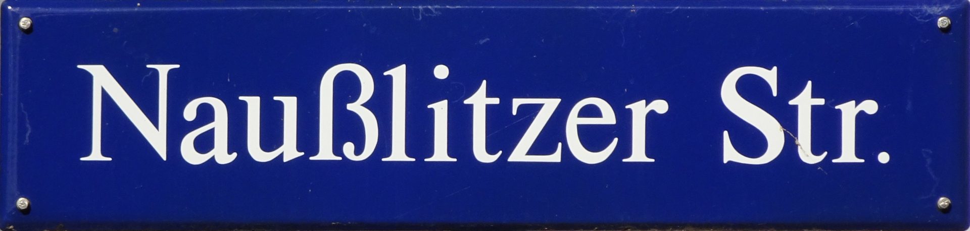Nausslitzer Strassenschild